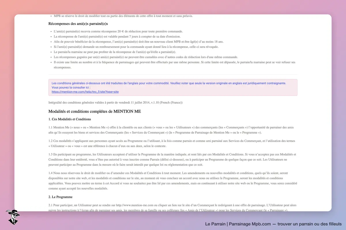 Capture d'écran de Mpb.com