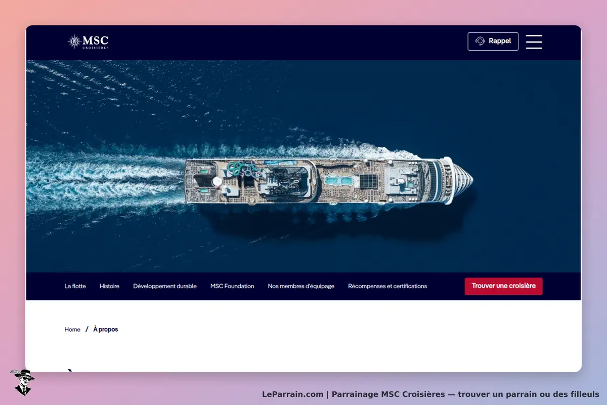 MSC Croisières : vue aérienne d'un navire en mer avec des piscines et des toboggans visibles