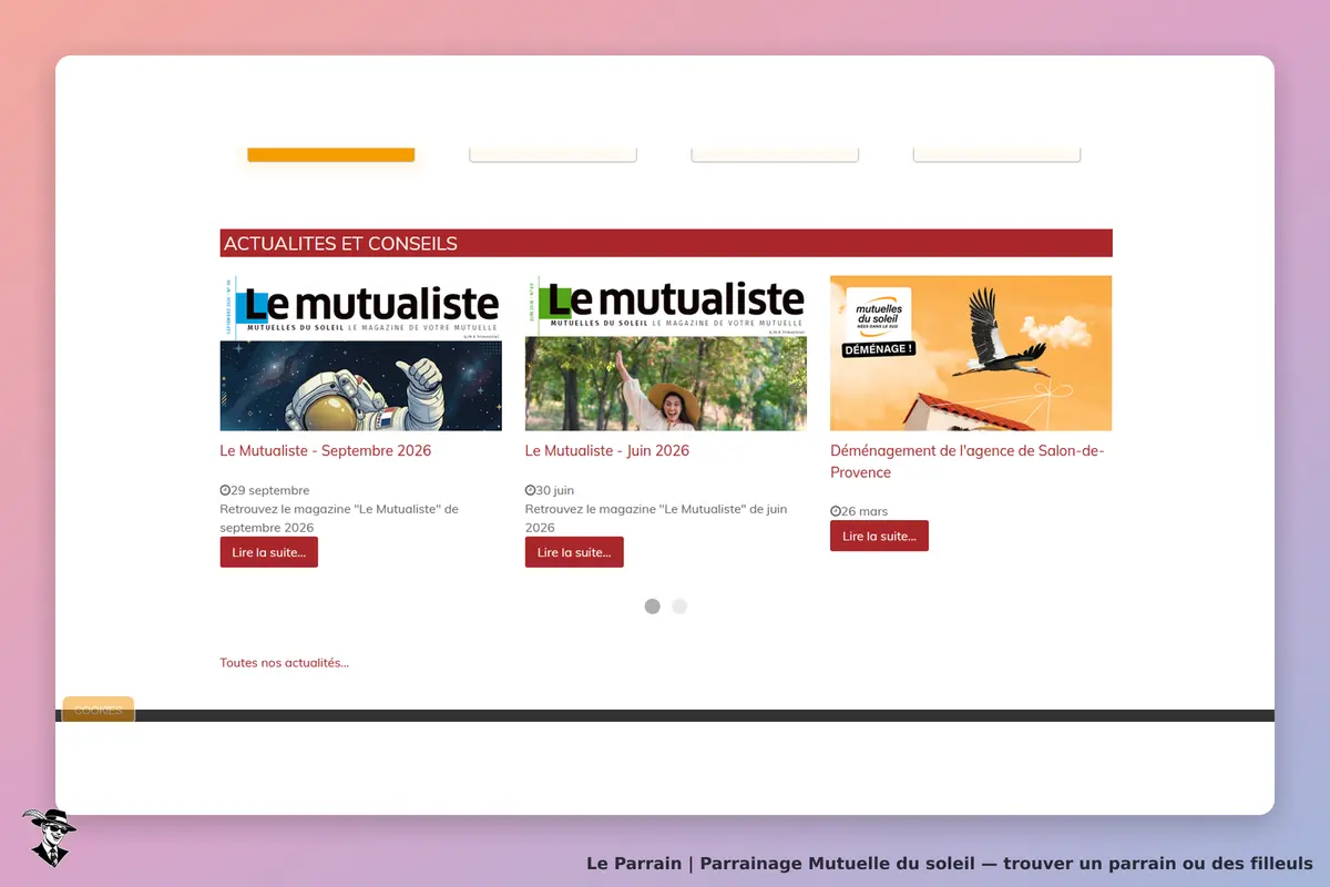 Mutuelle du soleil : actualités et conseils avec plusieurs articles du magazine Le Mutualiste