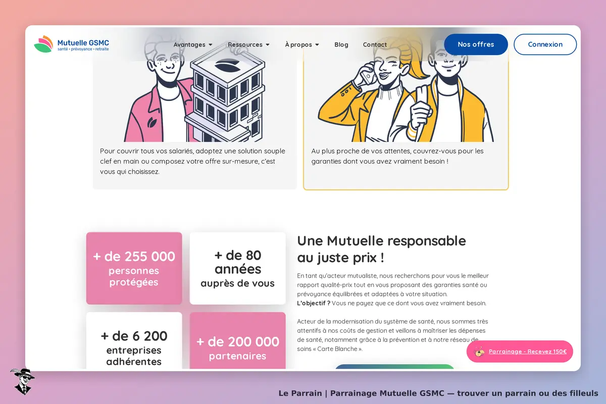 Capture d'écran de Mutuelle GSMC