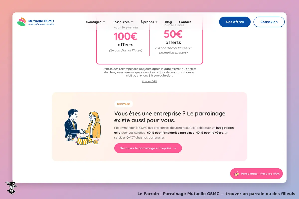 Capture d'écran de Mutuelle GSMC