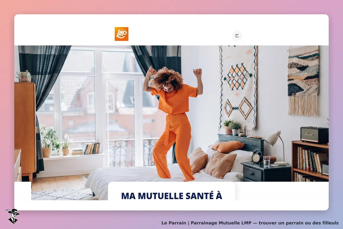 Mutuelle LMP : une personne souriante danse dans une chambre lumineuse avec des décorations