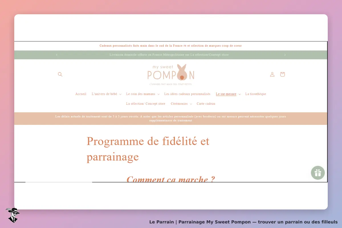 condition parrainage