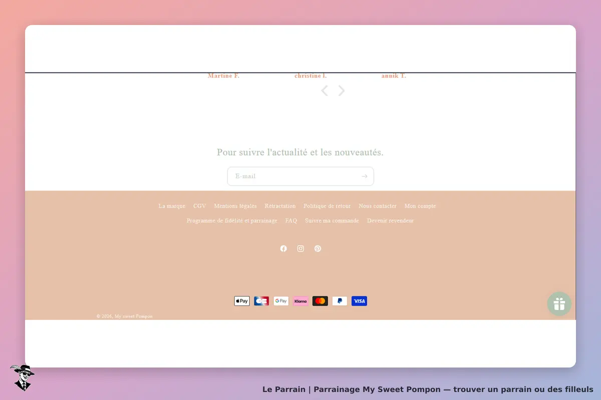page oficiel