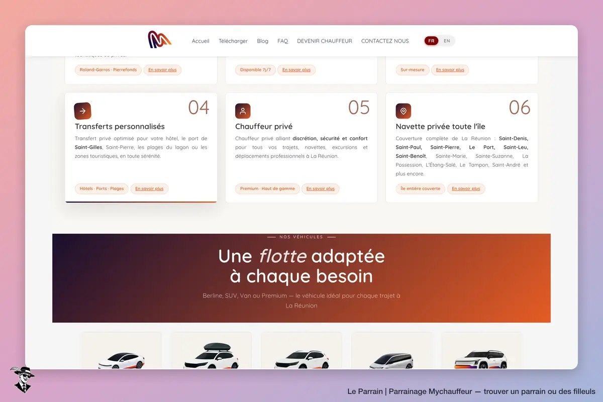 Capture d'écran de Mychauffeur