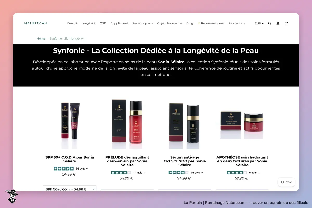 Page catégorie de Naturecan