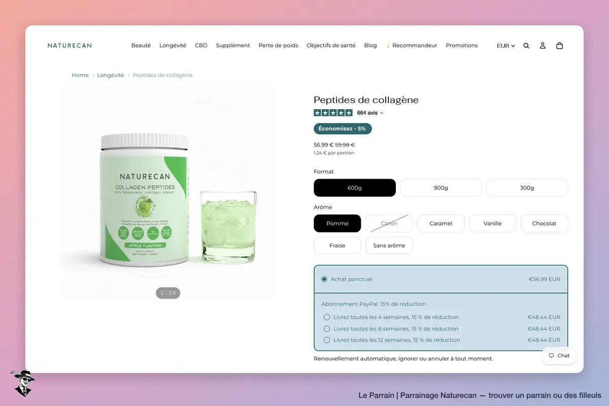 Page produit de Naturecan