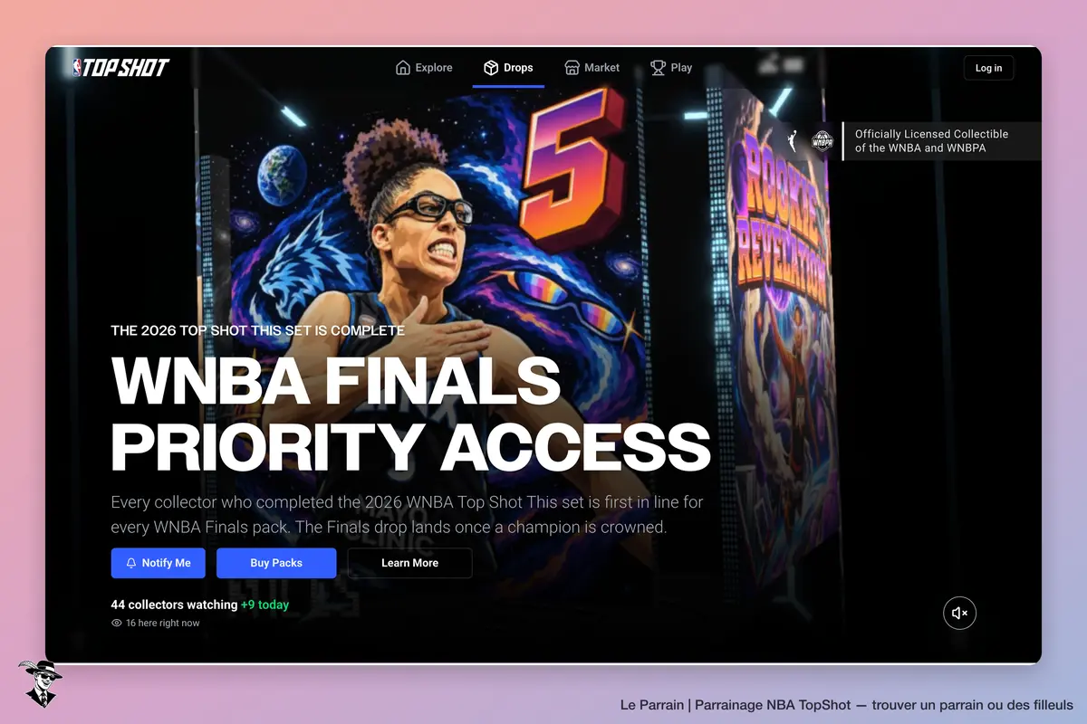 Capture d'écran de NBA TopShot