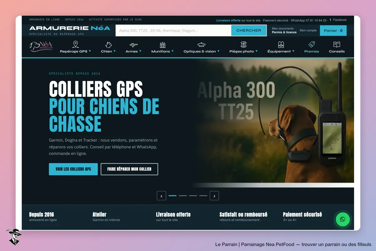 Capture d'écran de Nea PetFood