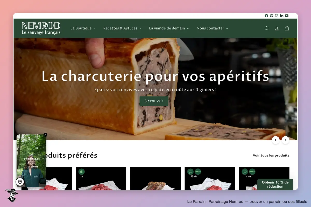 Page d'accueil de Nemrod