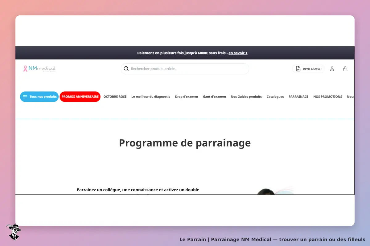 Programme parrainage