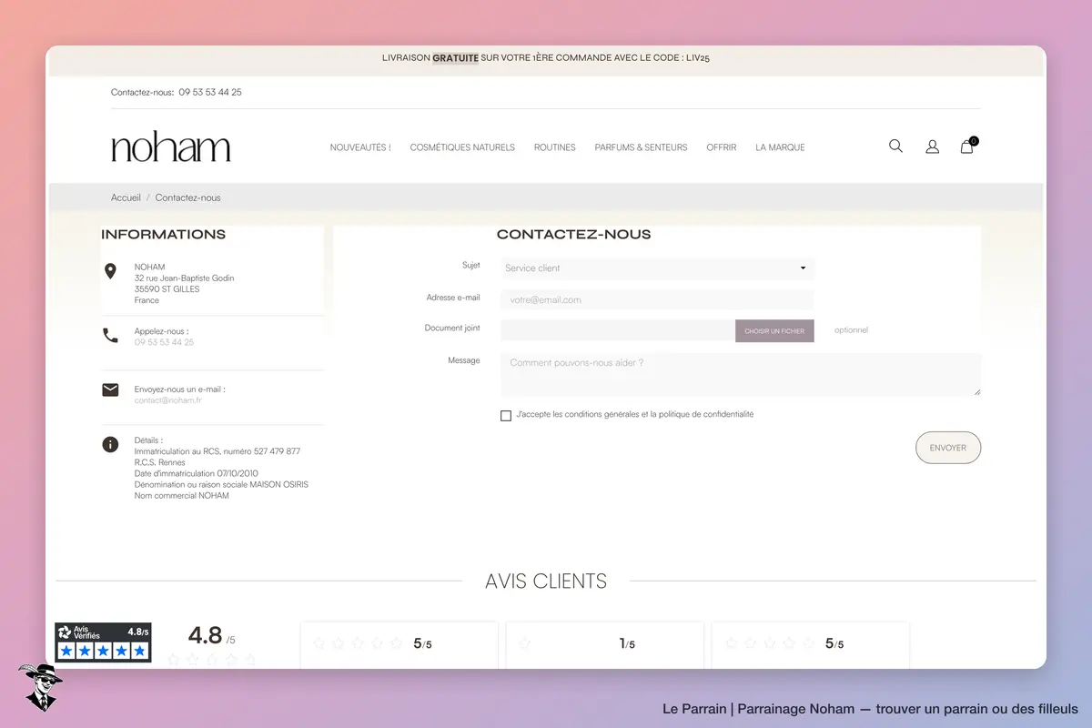 Page catégorie de Noham