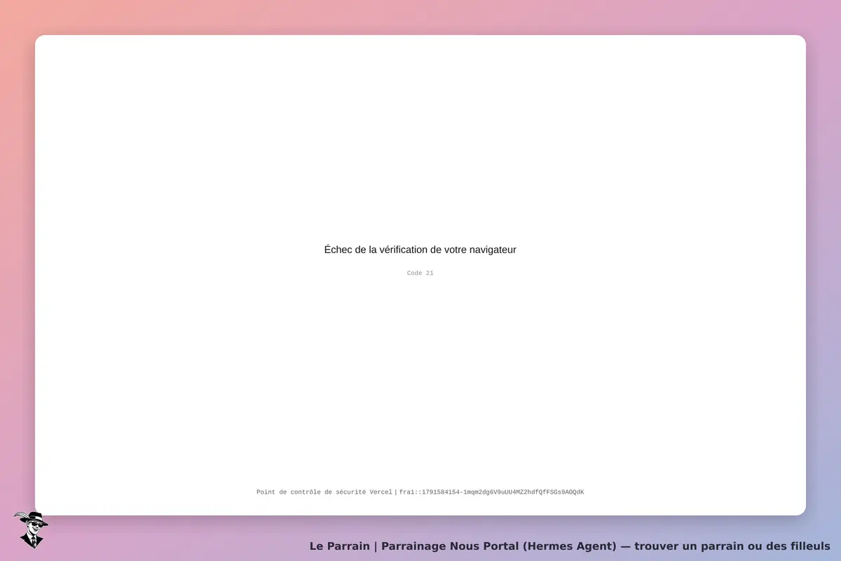 Nous Portal (Hermes Agent) : nous Portal : message d'erreur indiquant un échec de vérification du