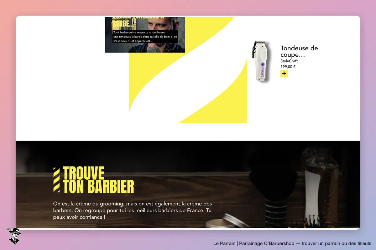 Capture d'écran de O'Barbershop