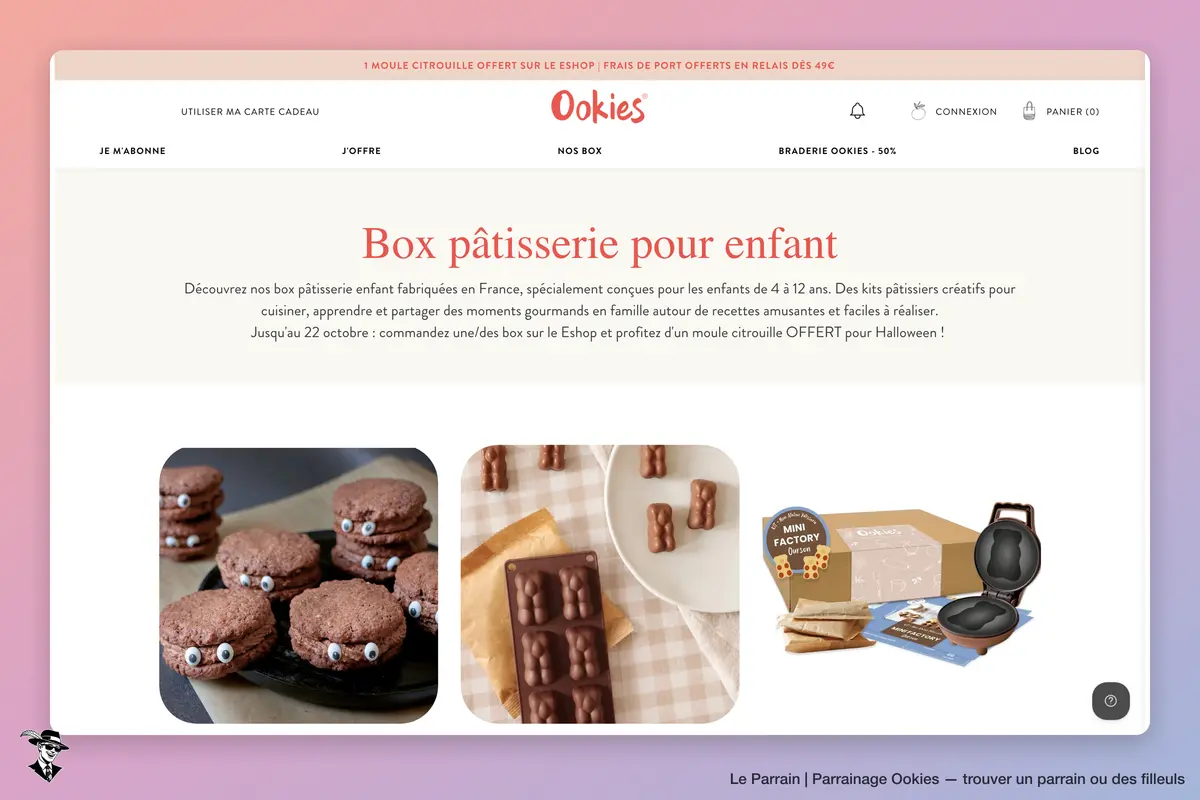Page catégorie de Ookies
