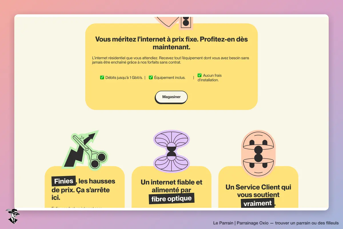 Capture d'écran de Oxio