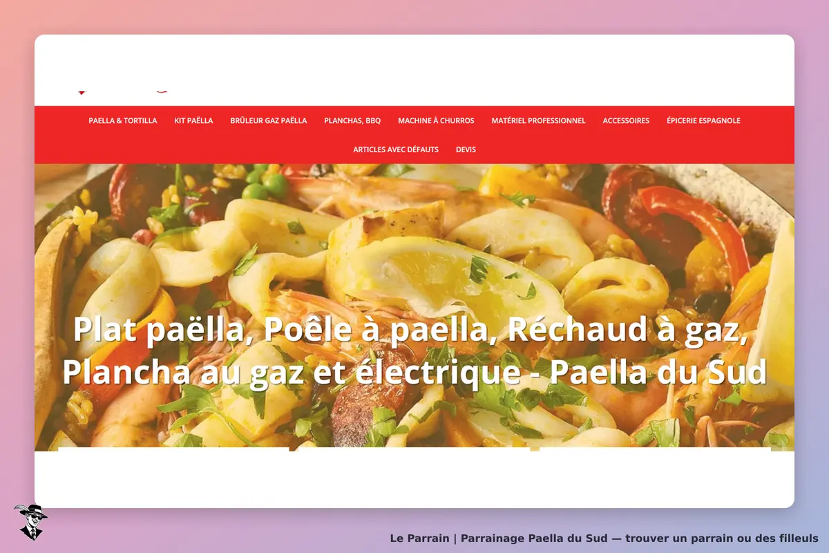 Paella du Sud : plat de paëlla garni de fruits de mer, légumes et herbes fraîches
