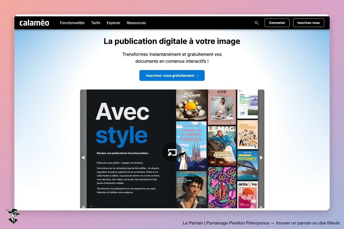 Page d'accueil de Pavillon Prévoyance