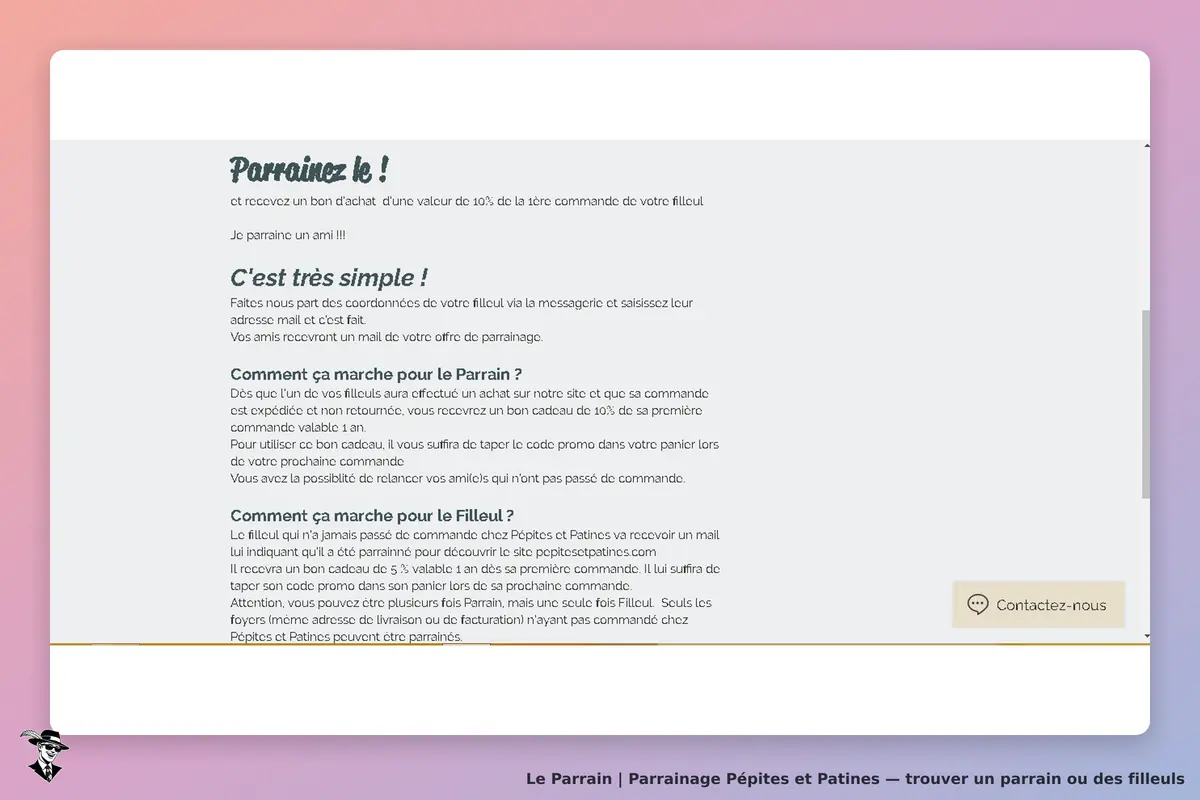 Deuxieme  parge du site