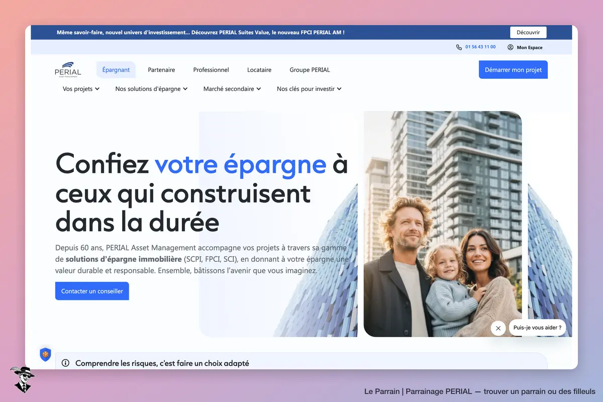 Page d'accueil de PERIAL