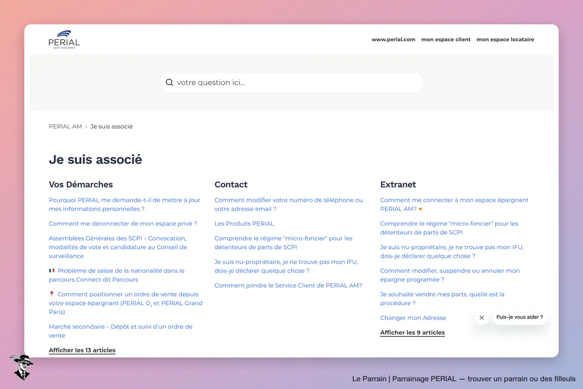 Page catégorie de PERIAL