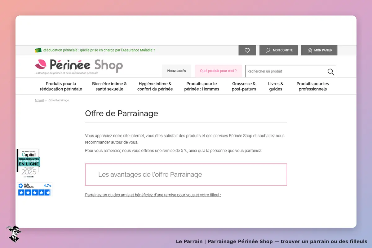 condition parrainage