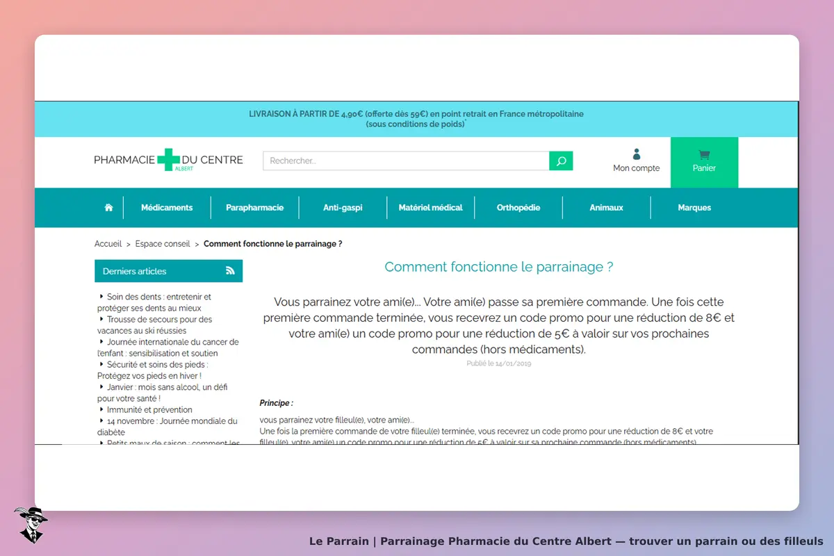 condition parrainage