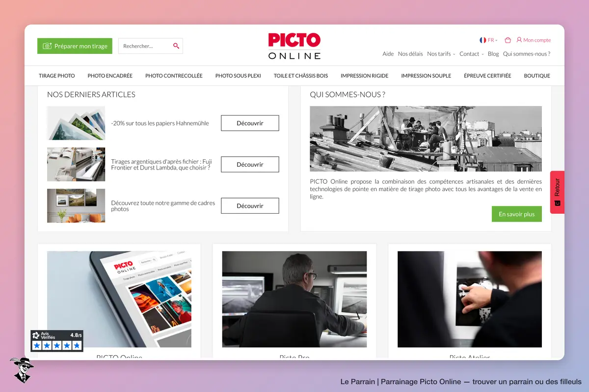 Capture d'écran de Picto Online