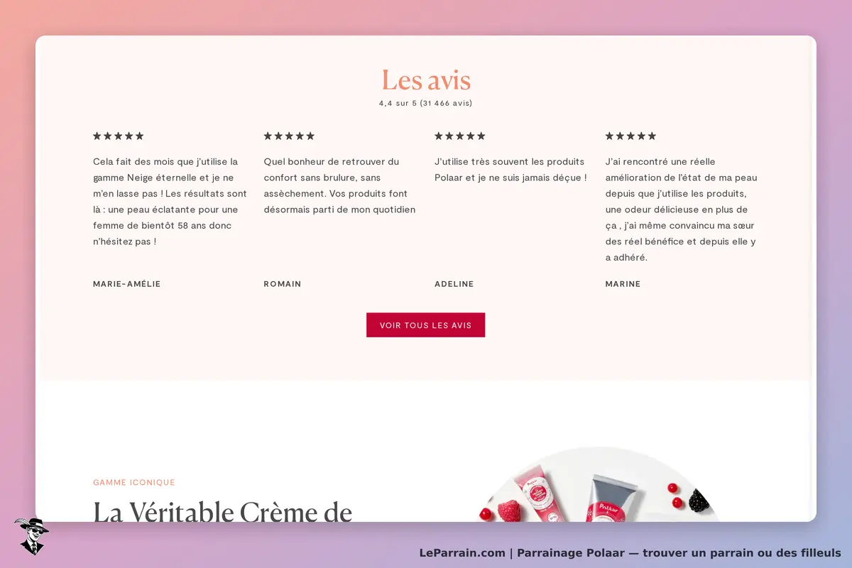 Polaar : avis clients avec notes et témoignages sur les produits de la marque