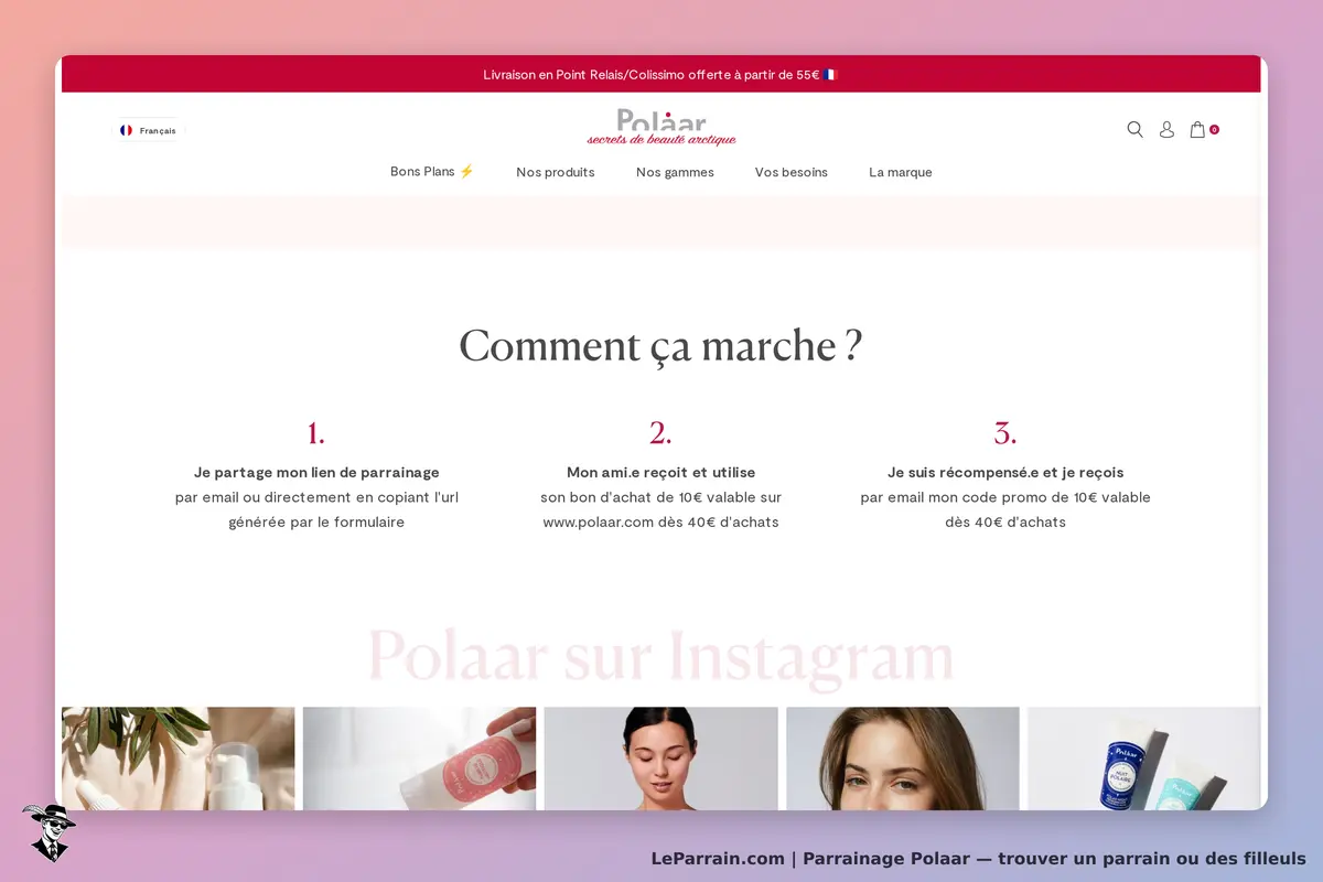Polaar : explication du fonctionnement du programme de parrainage avec trois étapes