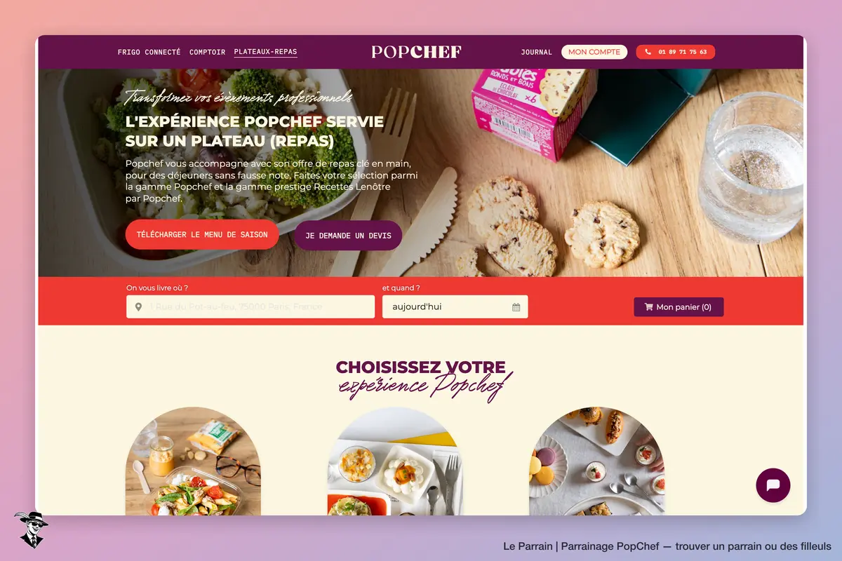 Page catégorie de PopChef