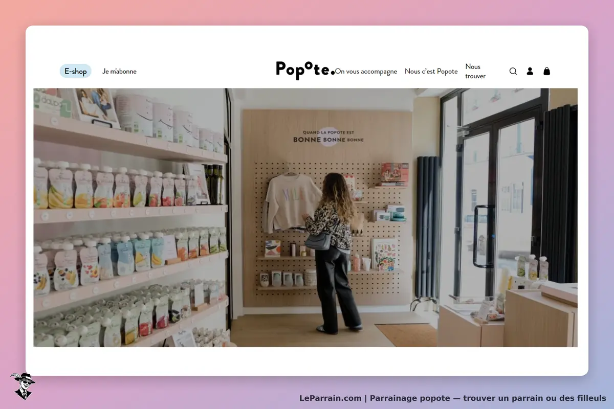 Popote : une boutique avec des produits alimentaires et une cliente examinant des articles
