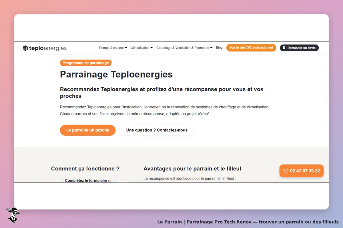 condition parrainage