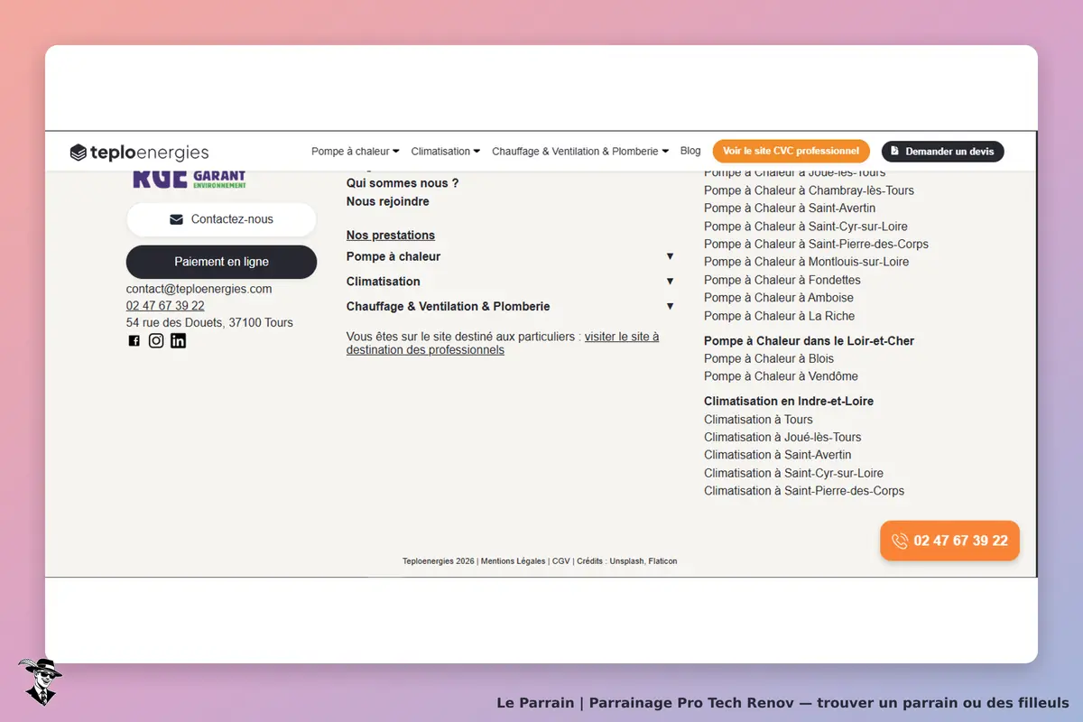 page oficiel