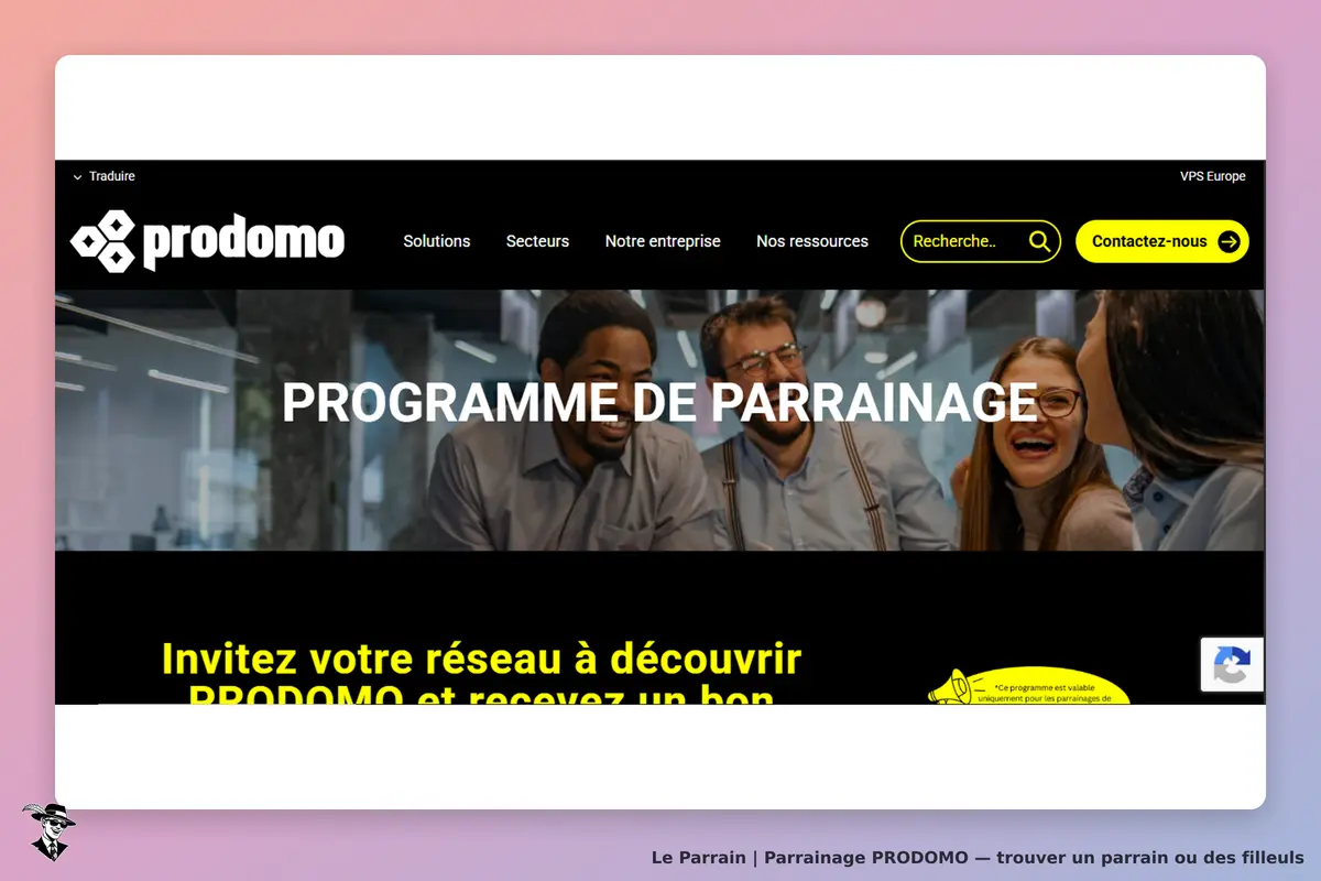 condition parrainage