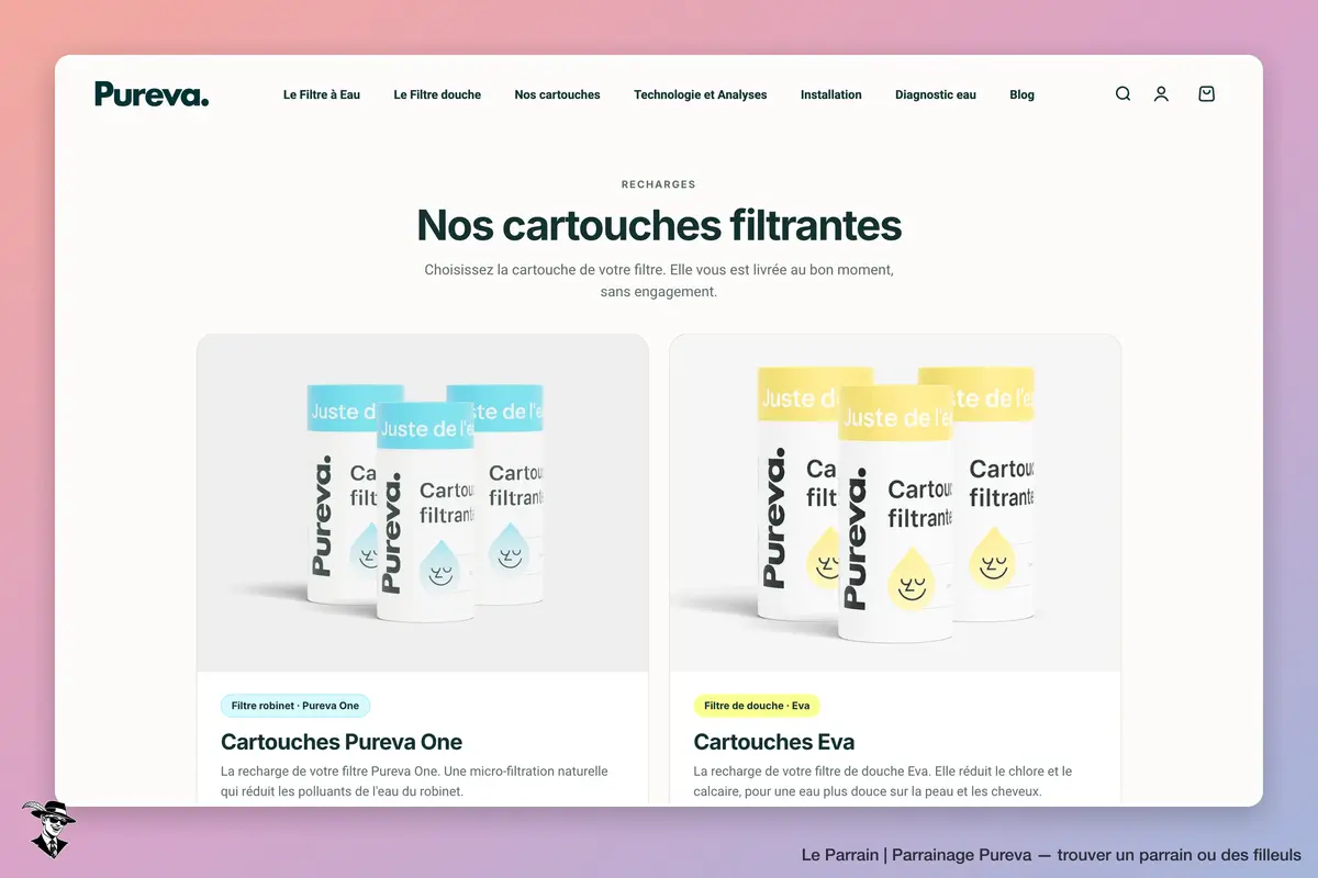 Page catégorie de Pureva
