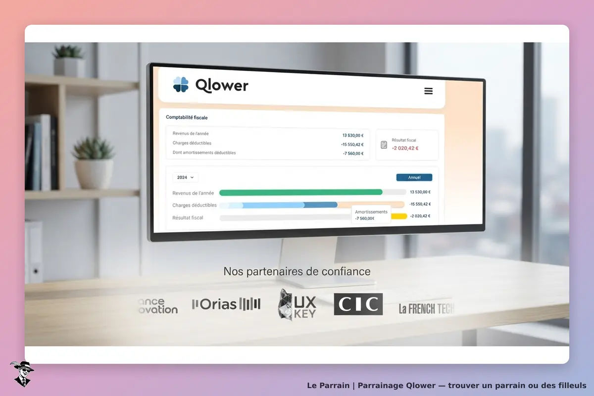 Qlower : tableau de compatibilité fiscale avec revenus, charges et résultat fiscal affichés