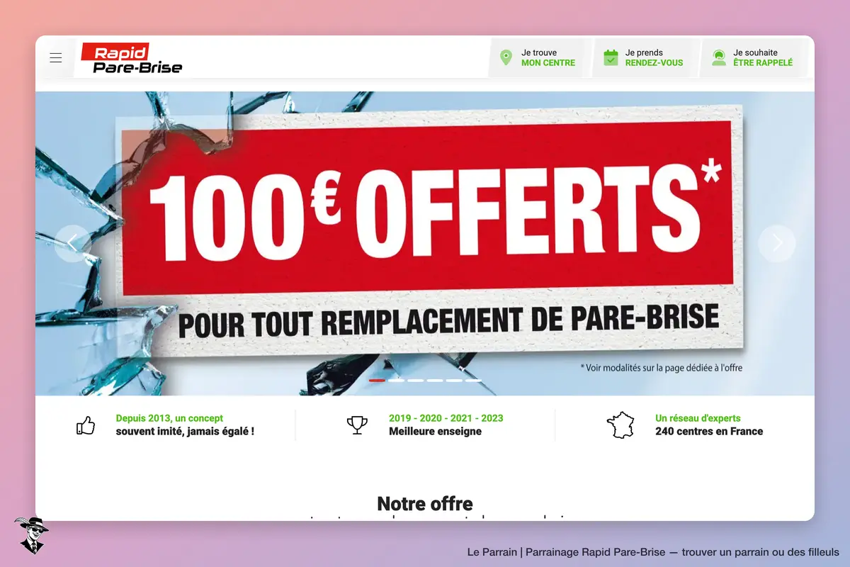 Capture d'écran de Rapid Pare-Brise