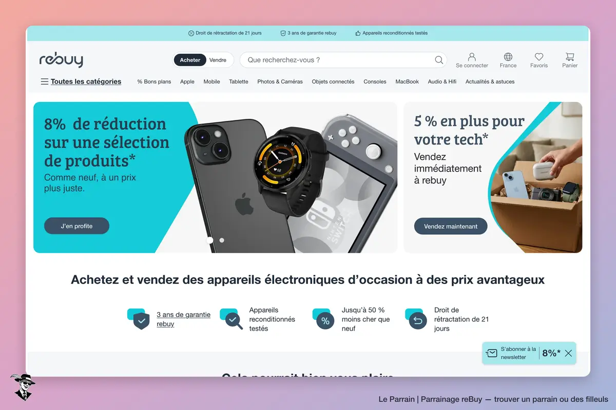 Capture d'écran de reBuy