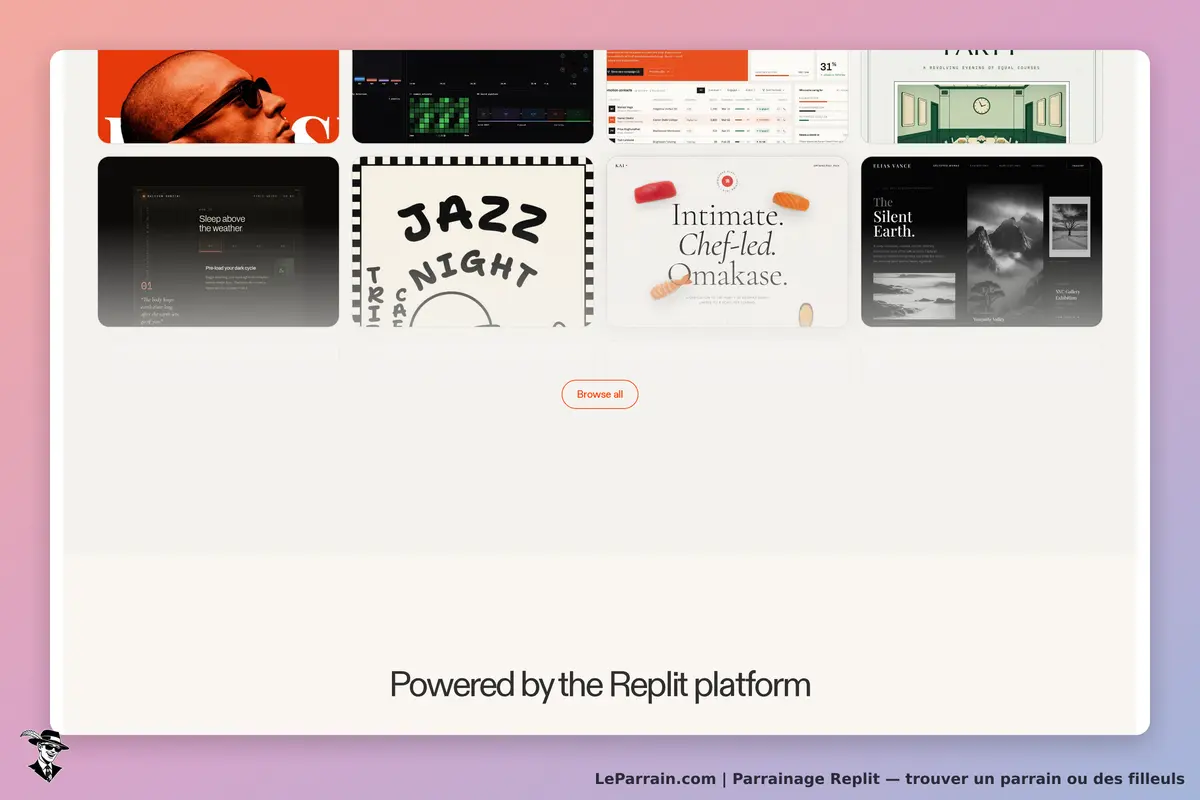 Replit : aperçu de différents projets et interfaces sur la plateforme Replit