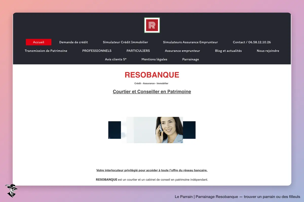 Capture d'écran de Resobanque
