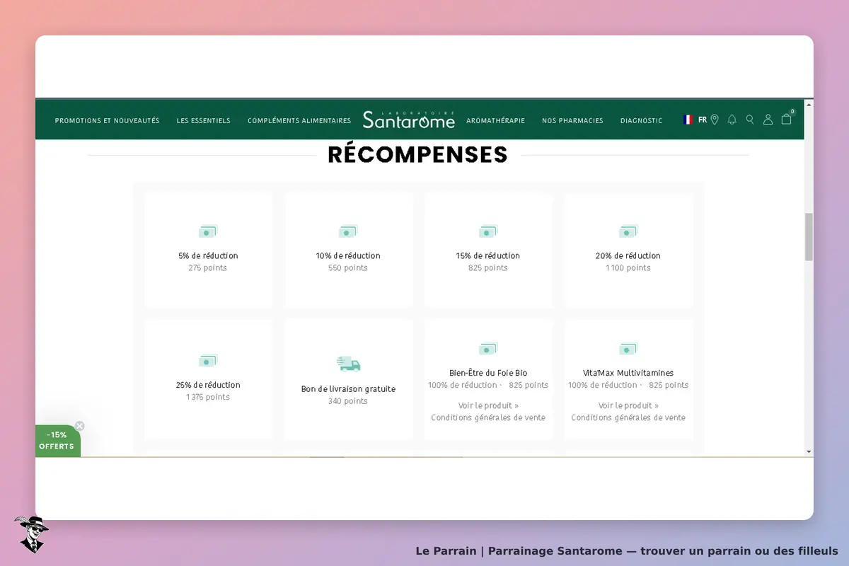 les récompenses