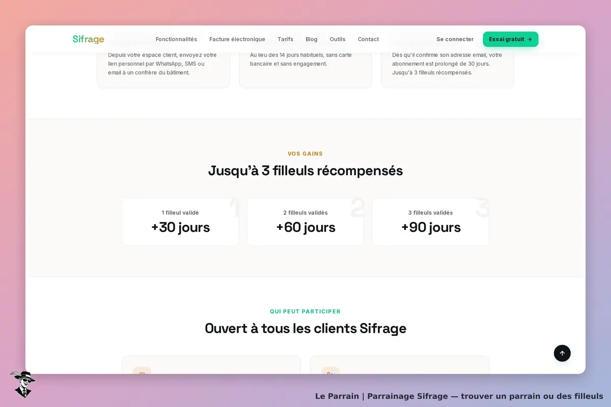 Capture d'écran de Sifrage
