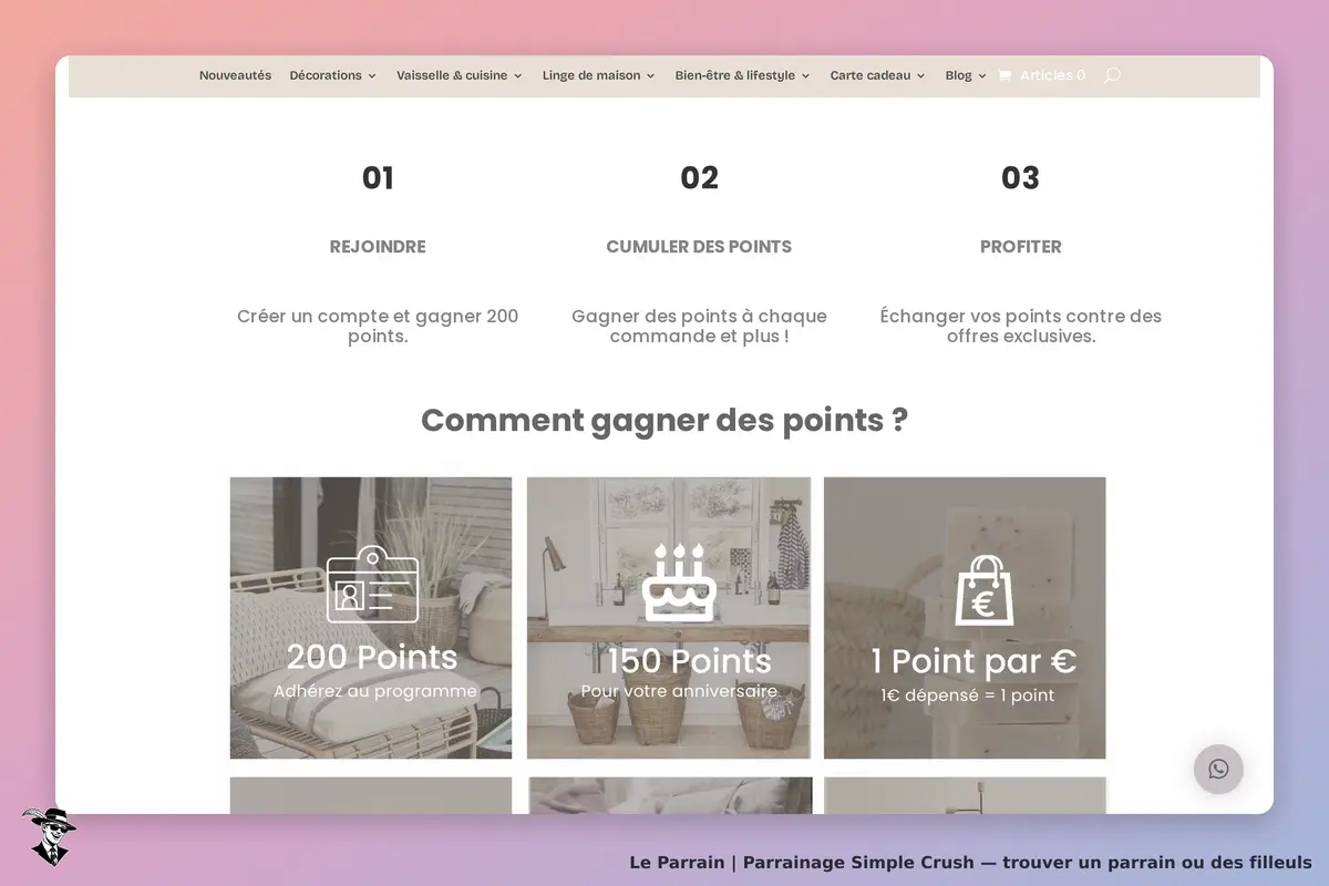 Simple Crush : section sur la façon de gagner des points avec des illustrations et des descriptions