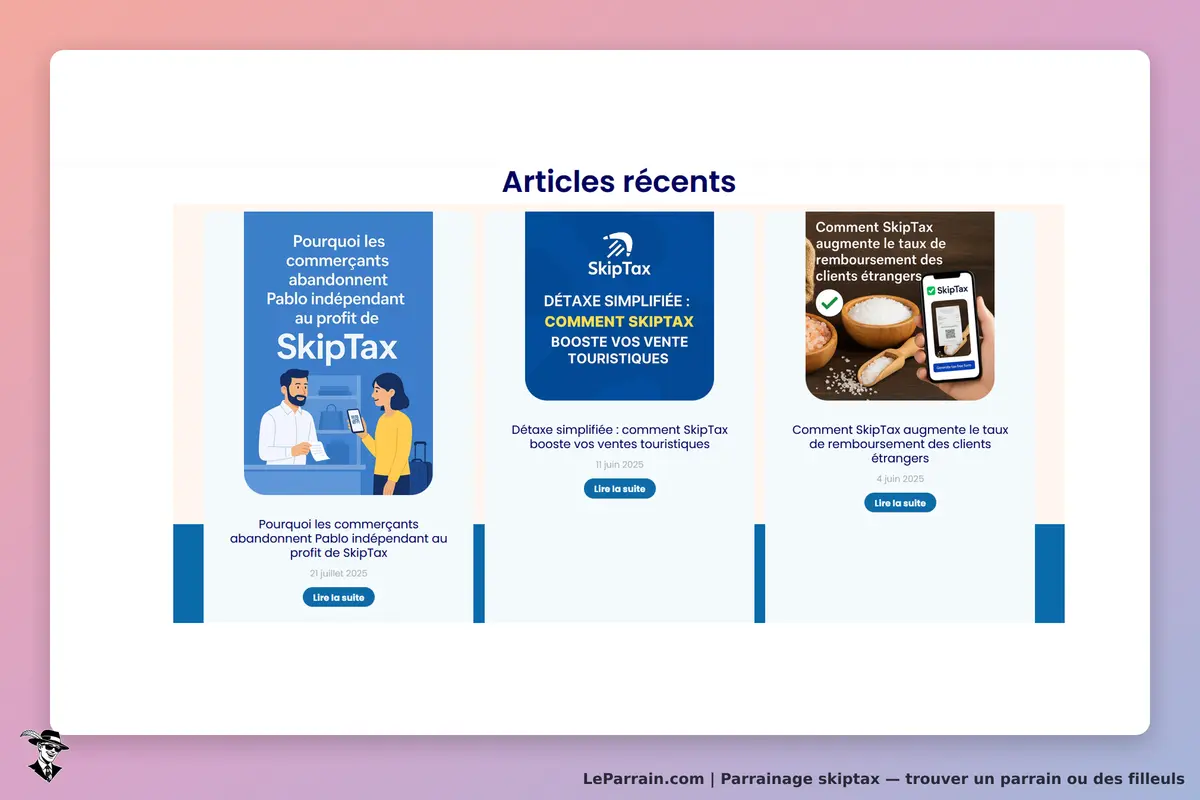 SkipTax : articles récents sur les avantages et services de SkipTax pour les commerçants