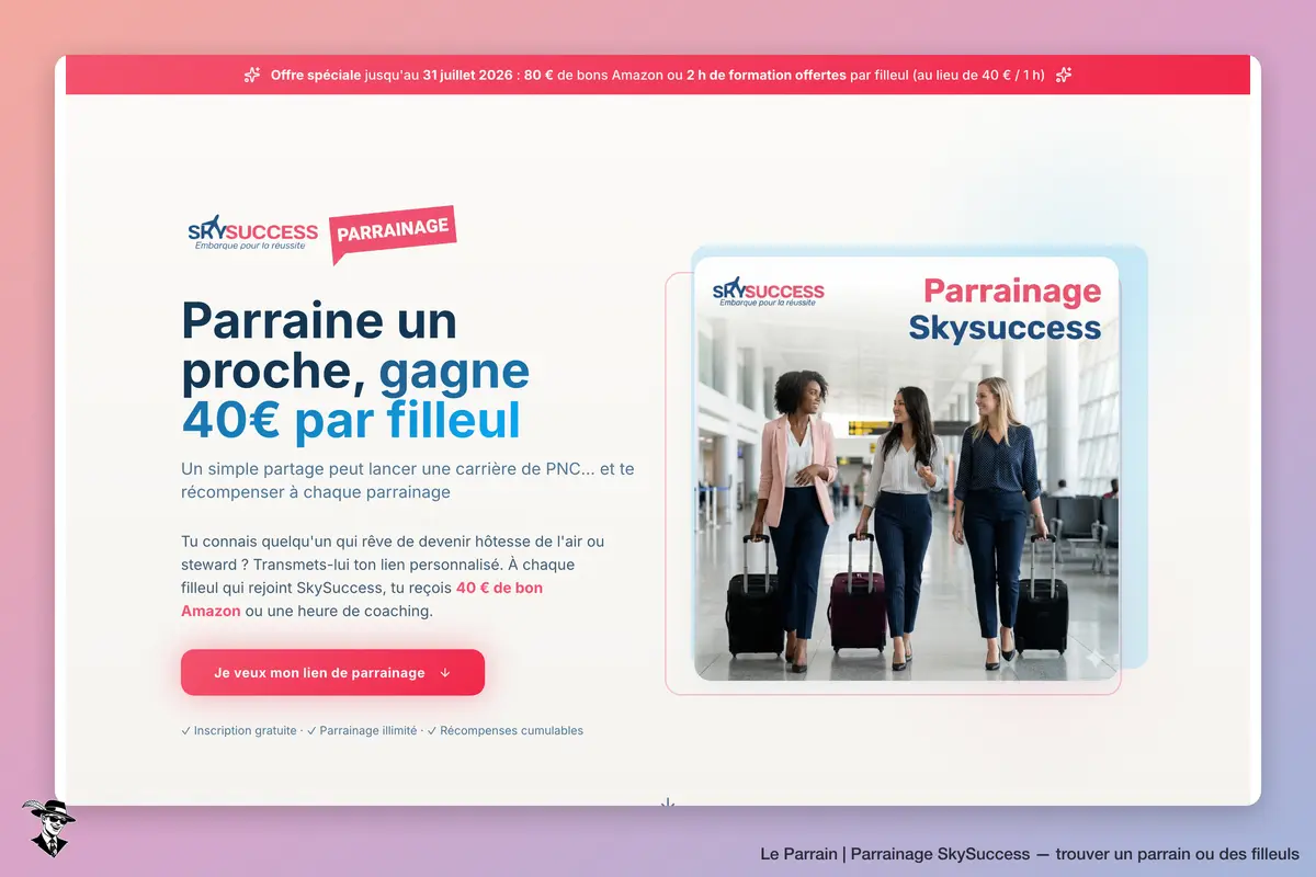 Page d'accueil de SkySuccess