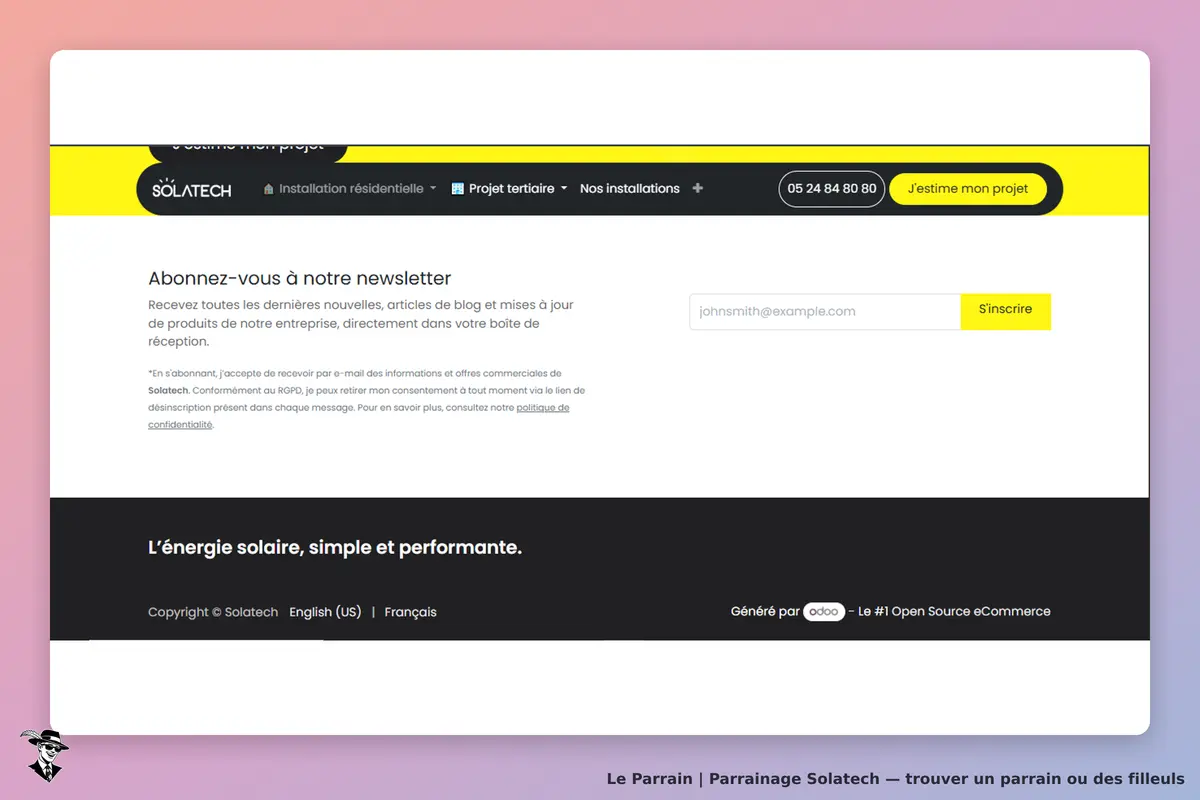 page oficiel