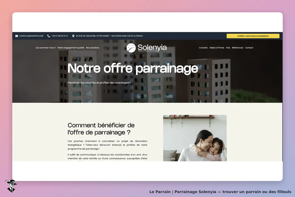 condition parrainage