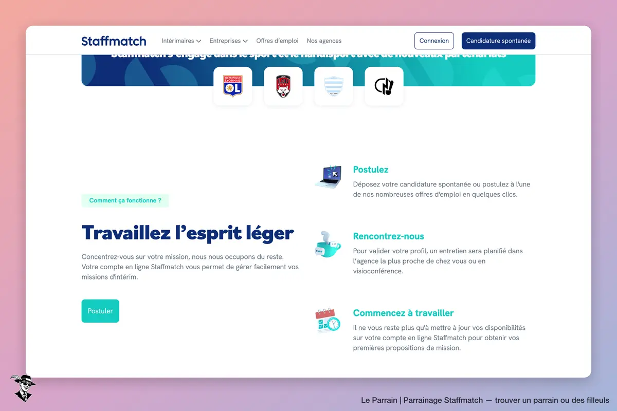 Capture d'écran de Staffmatch