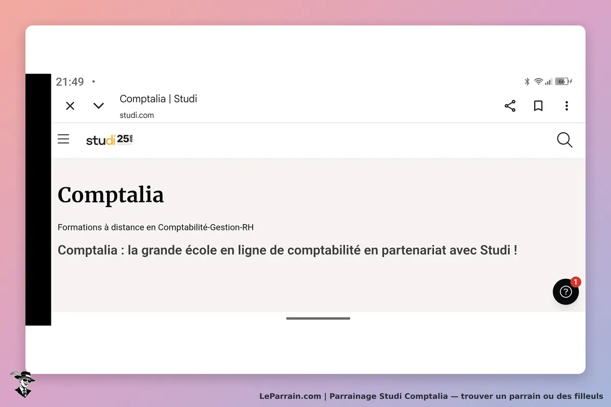 Studi Comptalia : page d'accueil présentant les formations en comptabilité et gestion